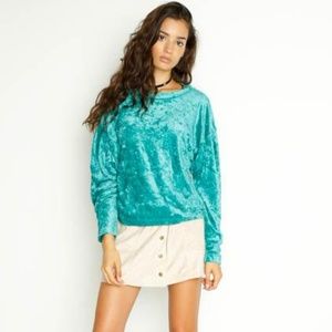 Free People Velvet Milan Layering Top